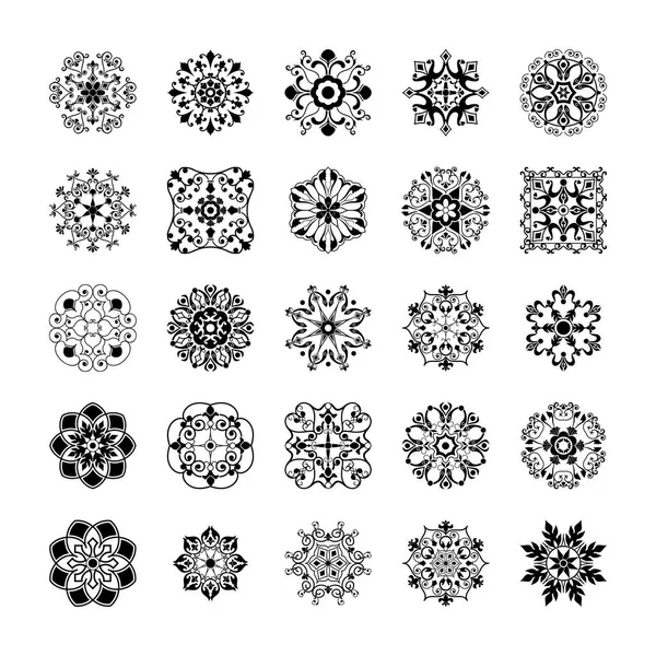 Ornamental Design Elements Set — Stock Vector