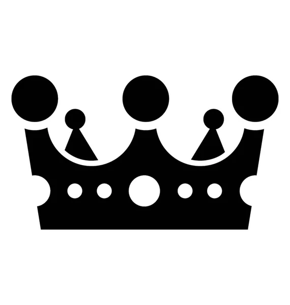 Roi Couronne Symbole Famille Royale — Image vectorielle