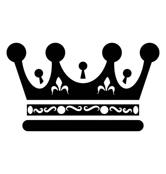 Royal Crown Ikona Designu — Wektor stockowy