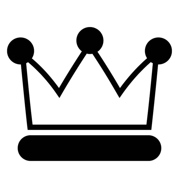 王室の王の王冠のシンボル — ストックベクタ