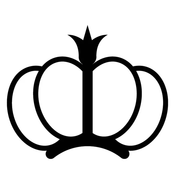 Roi Couronne Symbole Famille Royale — Image vectorielle