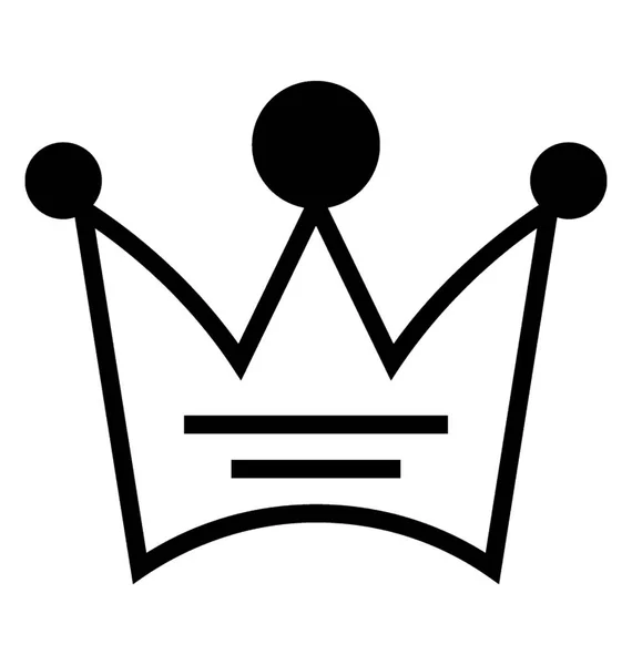 Royal Crown Simgesi Tasarım — Stok Vektör