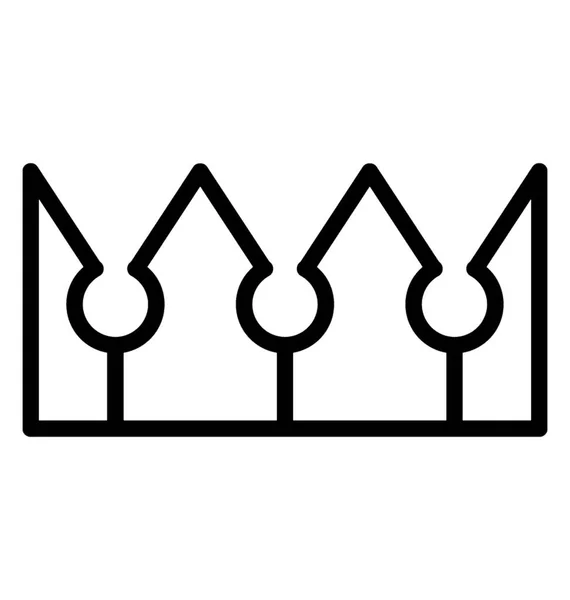 Roi Couronne Symbole Famille Royale — Image vectorielle