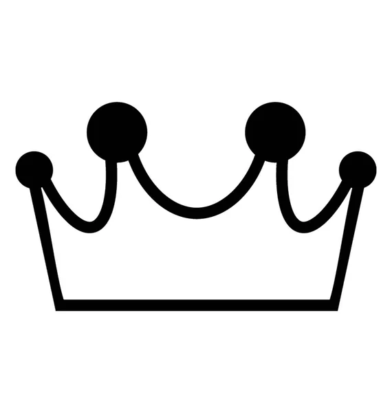 Koning Kroon Symbool Van Koninklijke Familie — Stockvector