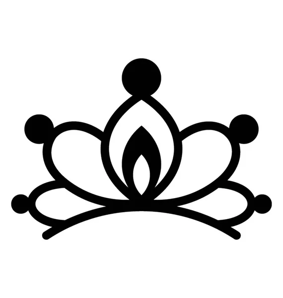 Rainha Coroa Símbolo Coroa Preciosa —  Vetores de Stock