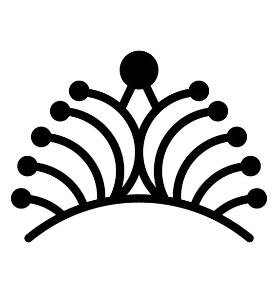 Prinsesskrona Dyrbara Crown Symbol — Stock vektor