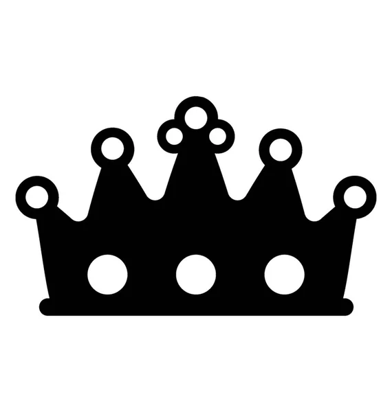 Crown Symbol Ikon Design — Stock vektor