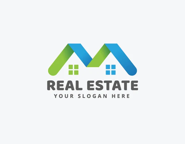 Logotipo Empresa Negócios Imobiliários —  Vetores de Stock