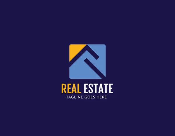 Marca Imobiliária Simbolizando Design Logotipo —  Vetores de Stock
