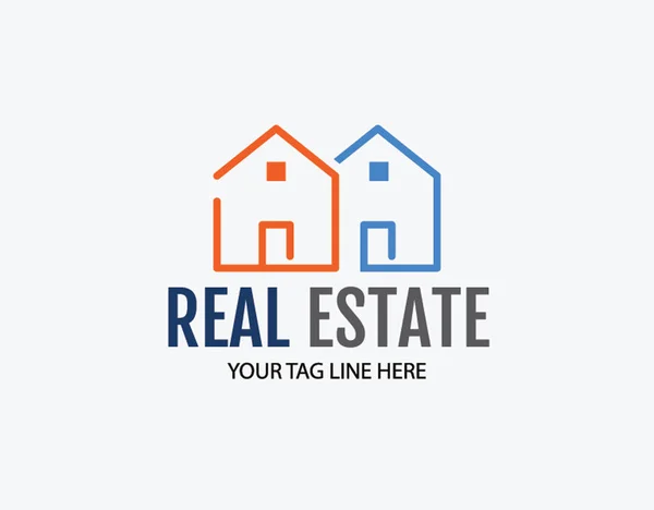 Logo Design Real Estate — Stock Vector