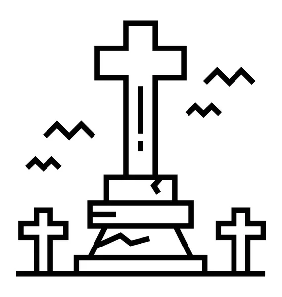 Концепція Кладовища Graveyard — стоковий вектор
