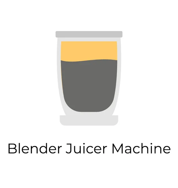 Juicer Machine Icon Flat Vector — Stock Vector