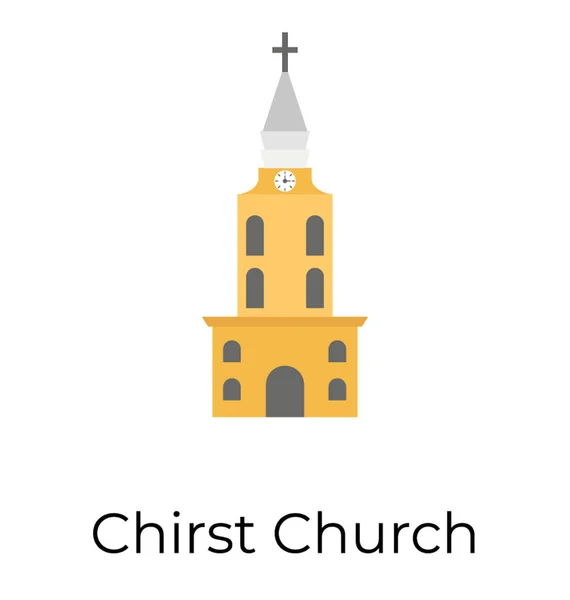 教会のフラット アイコン — ストックベクタ