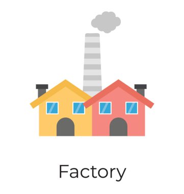 Fabrika düz simgesi 