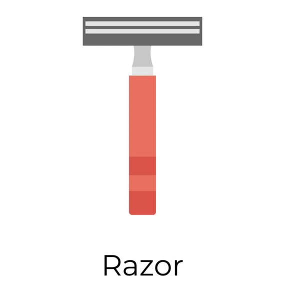 Shaving Equipment Razer Flat Icon — Stock Vector