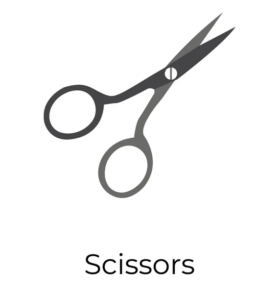 Pair Scissors Cutting Tool — Stock Vector