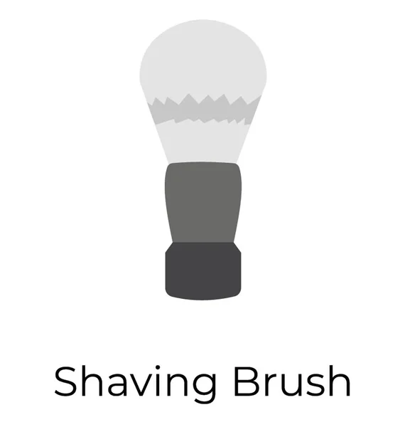 Flat Vector Icon Shaving Brush — Stock Vector