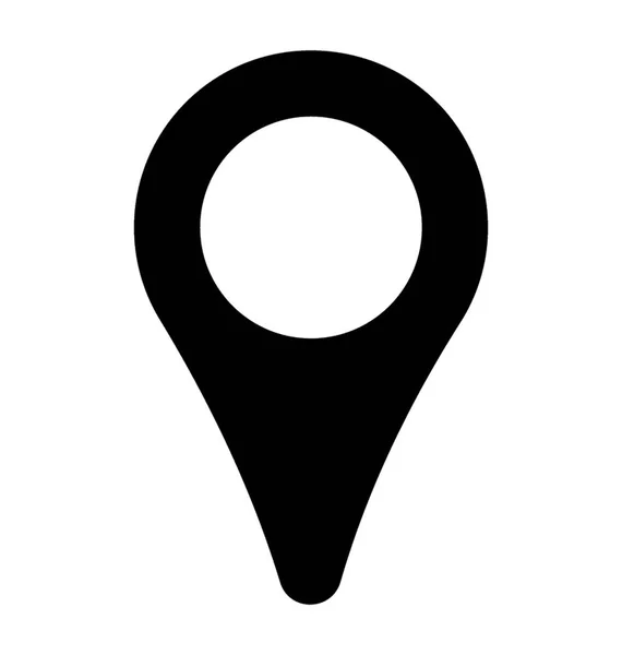 Geo Punkt Styl Symbol Lokalizacja — Wektor stockowy