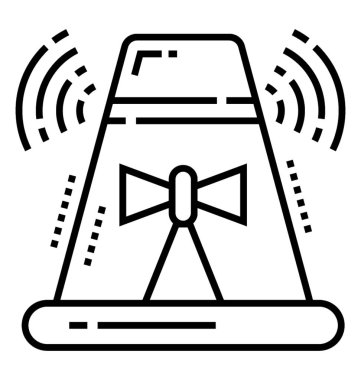 Satırı vektör simgesi siren 