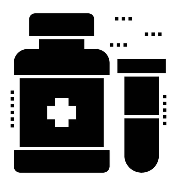 Medicinering Symbol Fast Vektor — Stock vektor