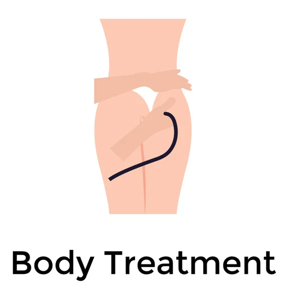 Body Treatment Flat Icon — Stock Vector