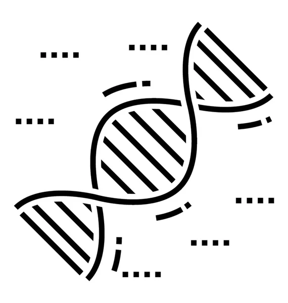 Dna Strand Projekt Ikonę Koncepcja Genetyki — Wektor stockowy