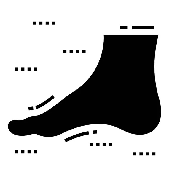 Solidní Vektorové Ikony Nohy — Stockový vektor