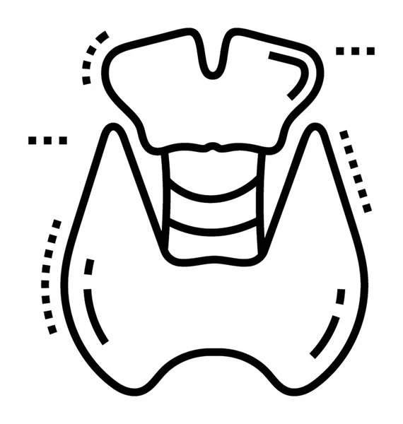 Zähne Harte Knöcherne Struktur Kiefer Von Wirbeltieren — Stockvektor
