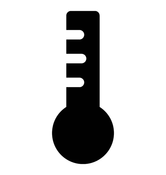 温度計グリフ ベクトル アイコン — ストックベクタ