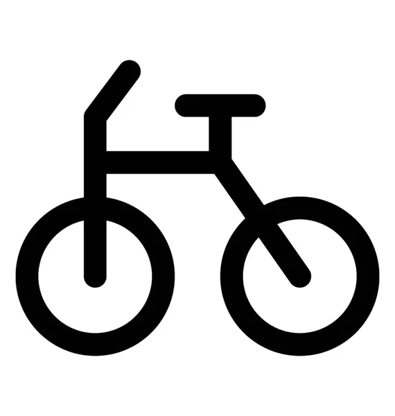 Fahrradlinie Symbol Fahrzeug — Stockvektor