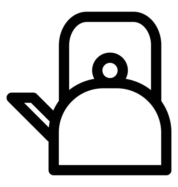 茶壶线图标 — 图库矢量图片