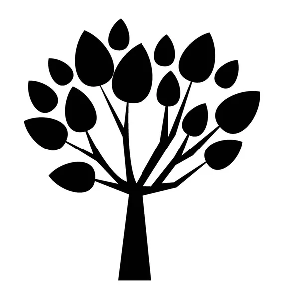 Krzew Symbol Koncepcja Parku — Wektor stockowy