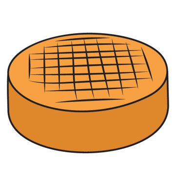 Elle çizilmiş kek doodle vektör 