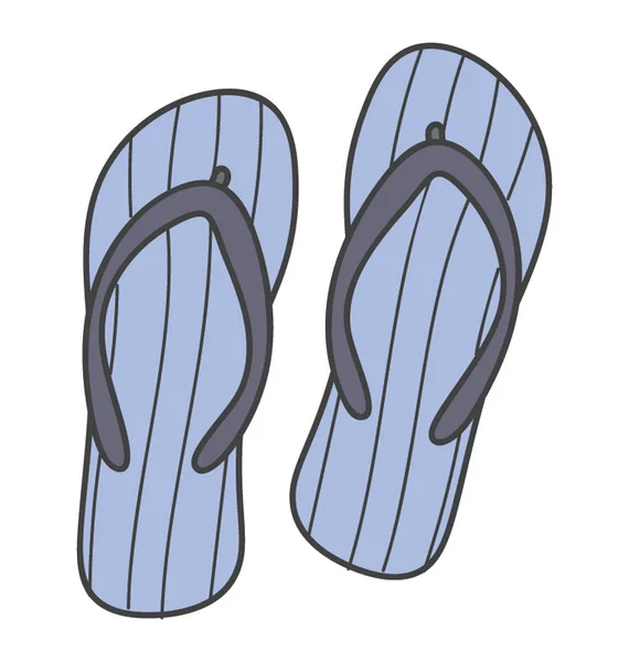 Obuwie Charakteryzujące Flip Flops — Wektor stockowy