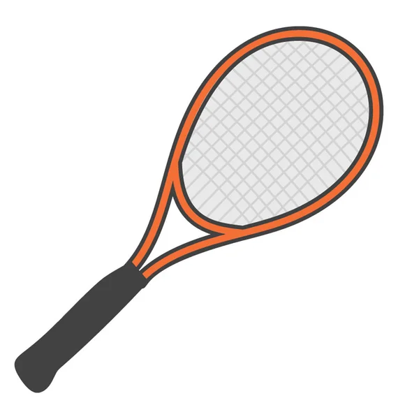 Badmintonové Vybavení Raketa Doodle Vektor — Stockový vektor