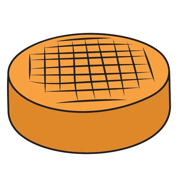 Handgezeichneter Kuchenkritzelvektor — Stockvektor