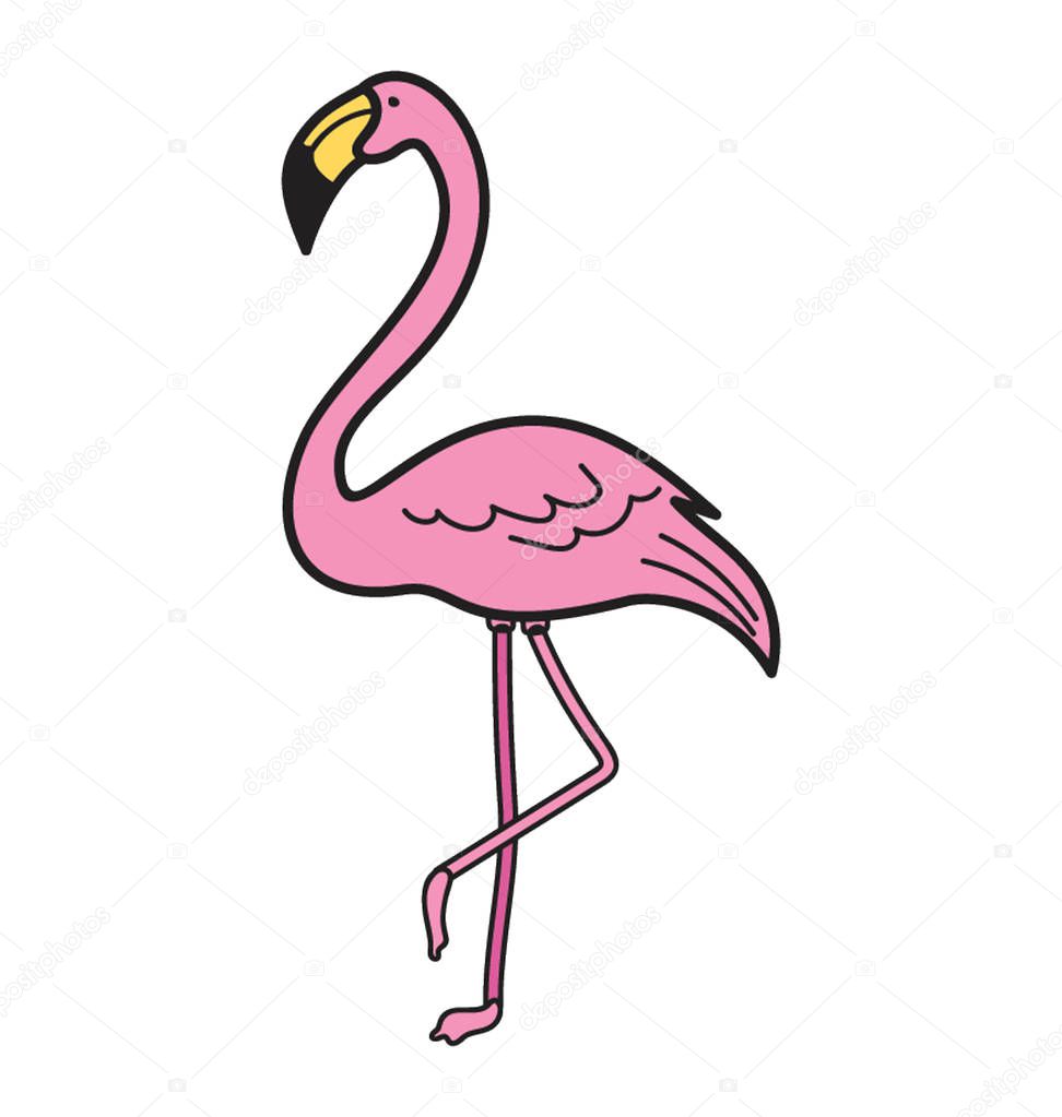 Sandhill Bird, crane bird doodle 
