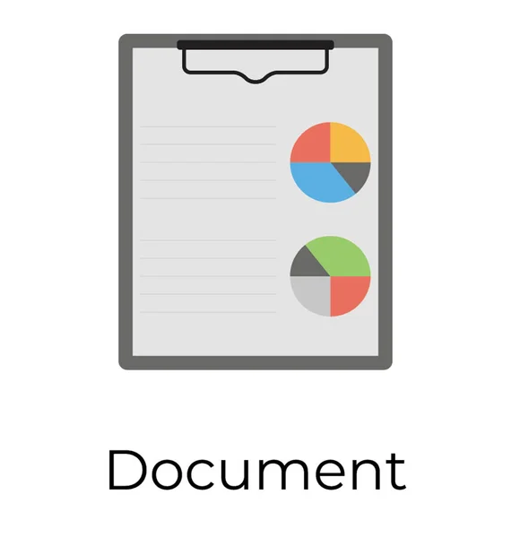 Datenvisualisierungs Symbol Flaches Design — Stockvektor