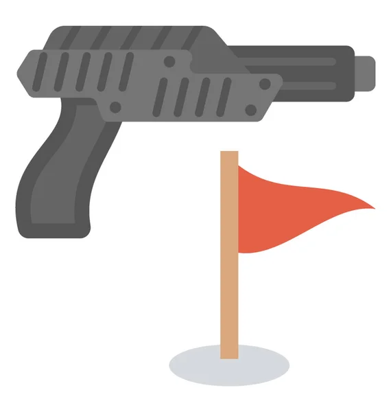 Shooting Game Icon Flat Design — Stock Vector