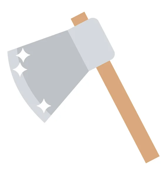 Flat Design Axe Icon — Stock Vector