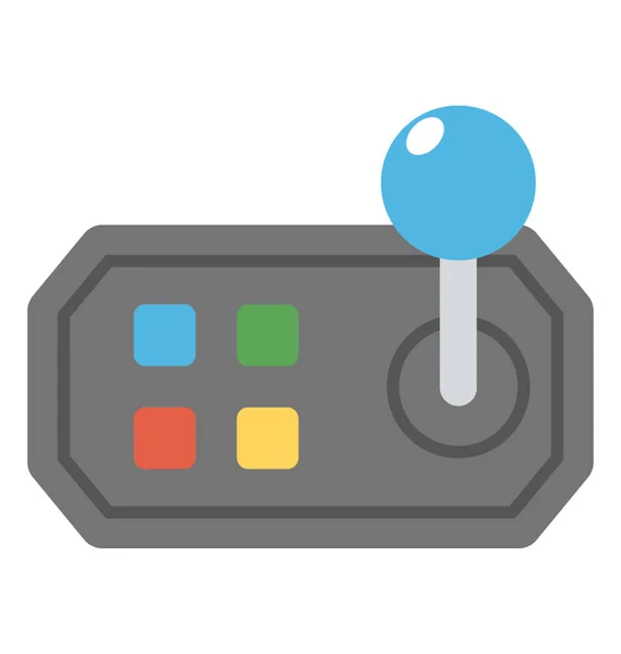 Joystick Icon Flat Vector — Stock Vector