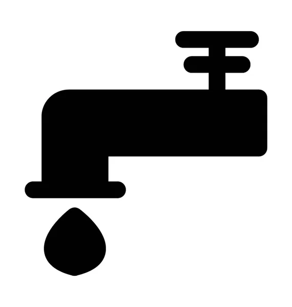 Solides Design Des Wassertab Symbols — Stockvektor