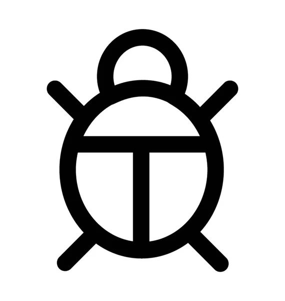 Bug Line Icon Design — Stock Vector