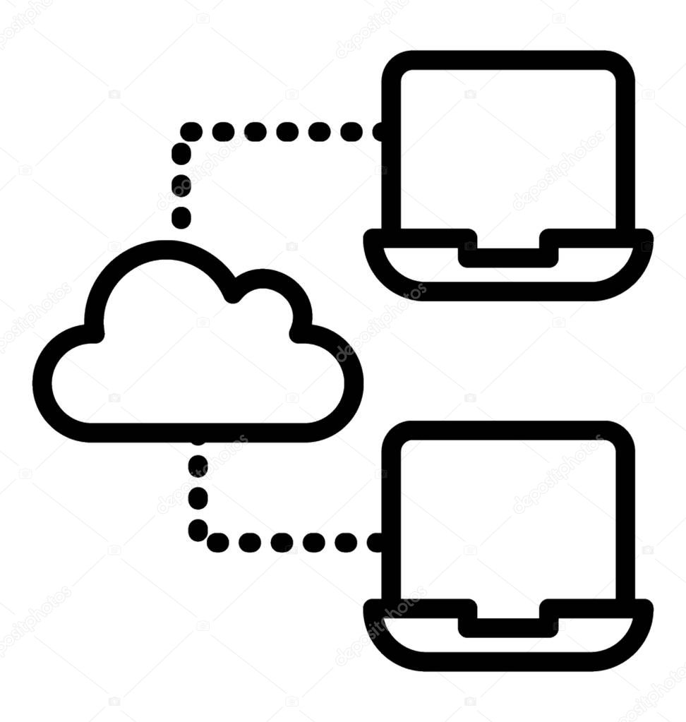 Computer Connectivity Lan Line Icon Premium Vector In Adobe Illustrator Ai Ai Format Encapsulated Postscript Eps Eps Format