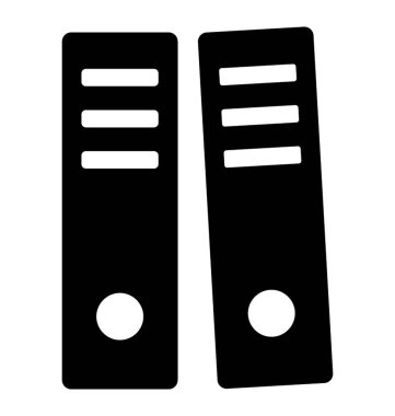 Depolama dosyalarını, arşiv glif vektör