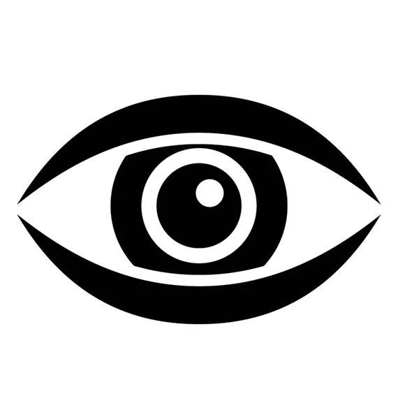 眼睛监测 字形向量 — 图库矢量图片