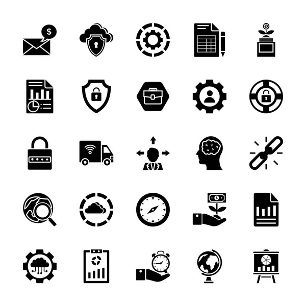 Business Vector Icons Set — Stock Vector