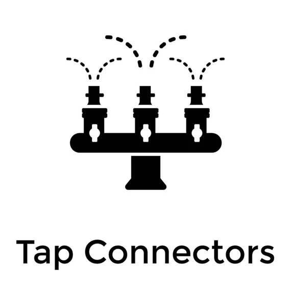 Conector Tabulação Design Ícone Sólido —  Vetores de Stock