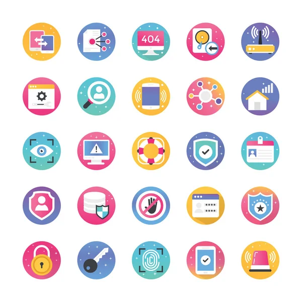 Web Development Flat Icons — Stock Vector