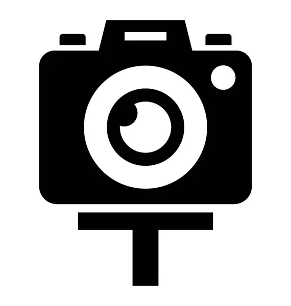 Kamera Solides Icon Design — Stockvektor